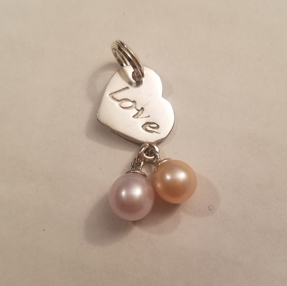Vantel Pearls Jewelry Vantel Pearls Heart Love Charm 2 Genuine